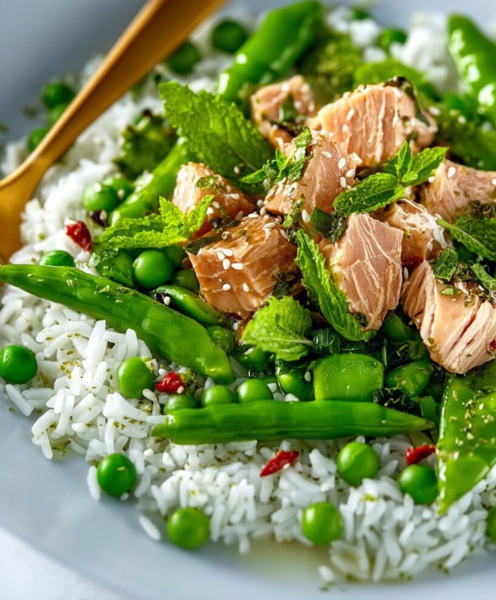Riz au thon et légumes