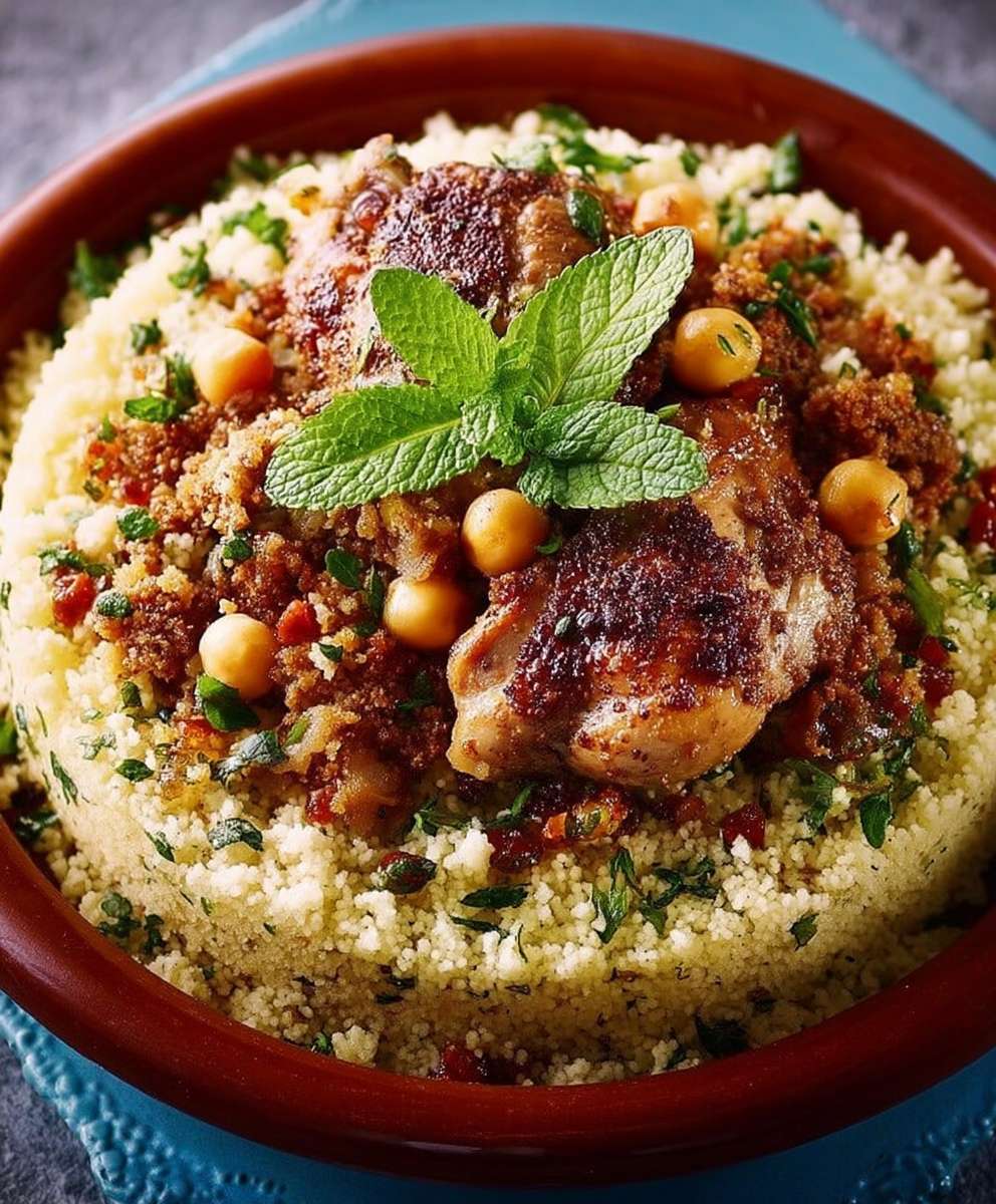 Couscous viande hachée poulet