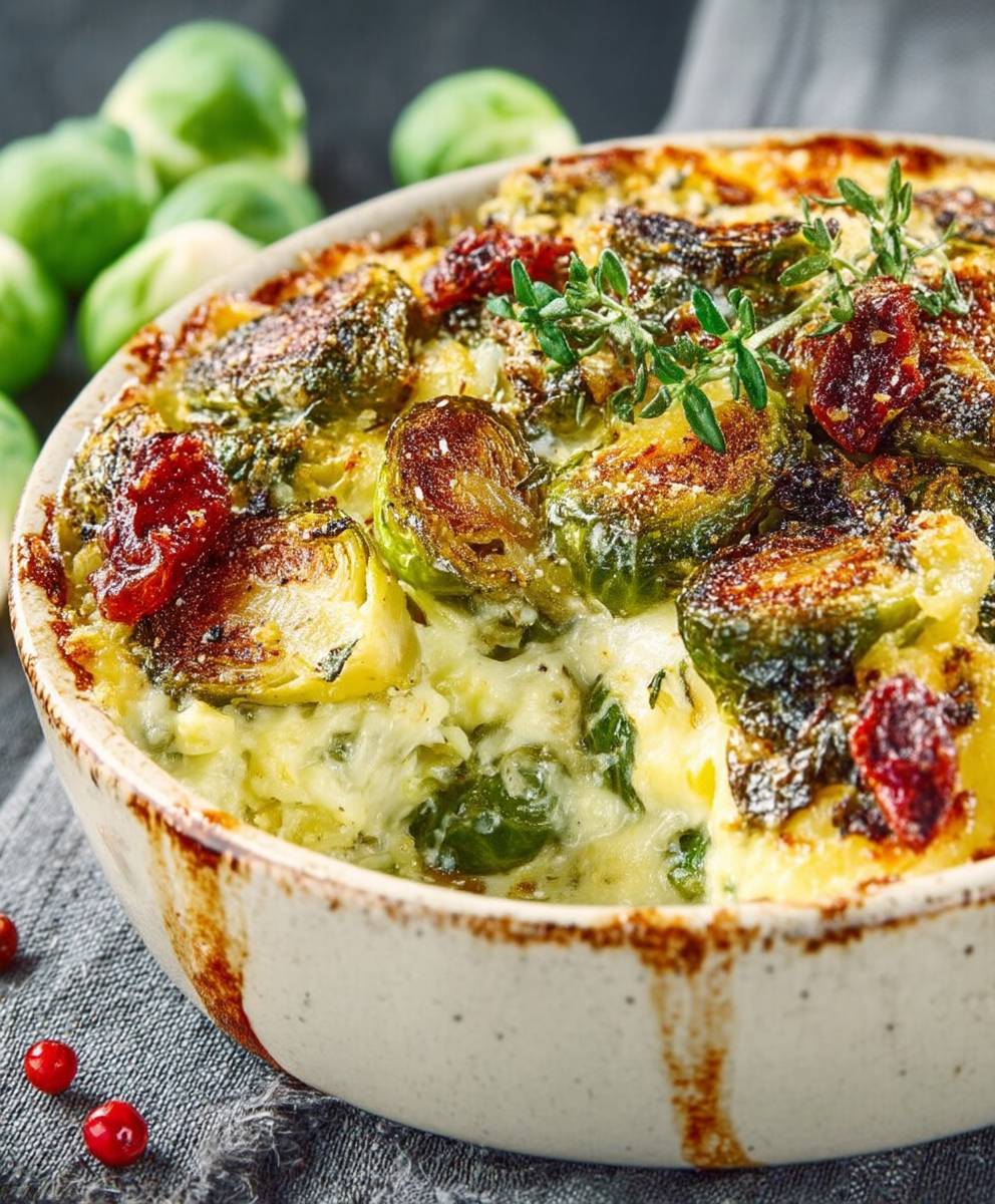 Gratin choux de Bruxelles