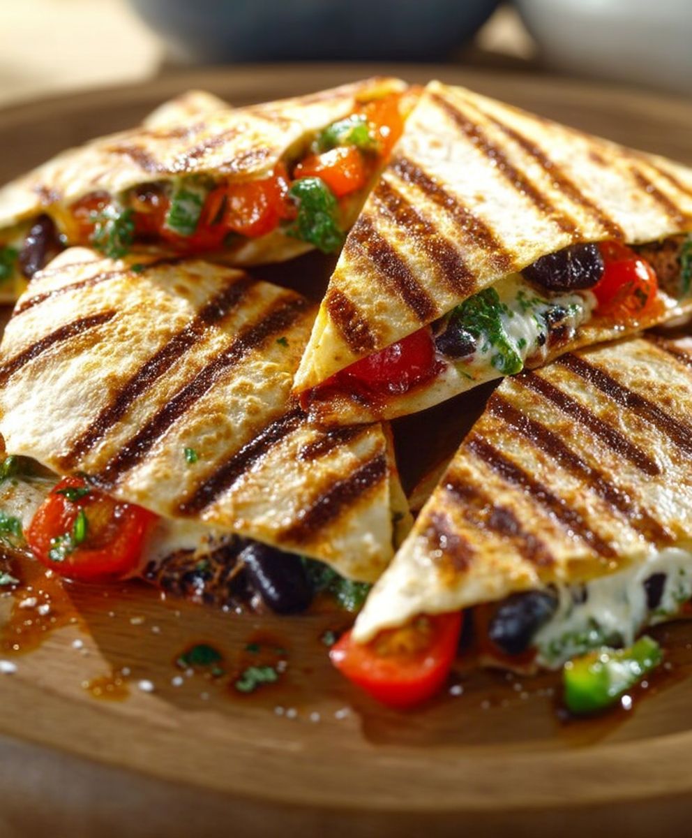 Quesadillas aux légumes faciles