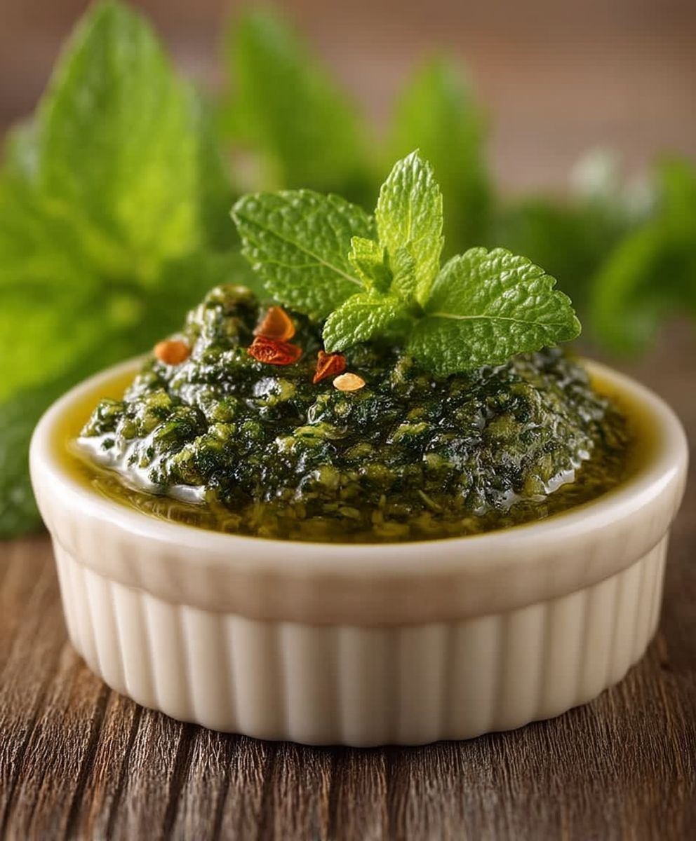 Pesto de menthe maison
