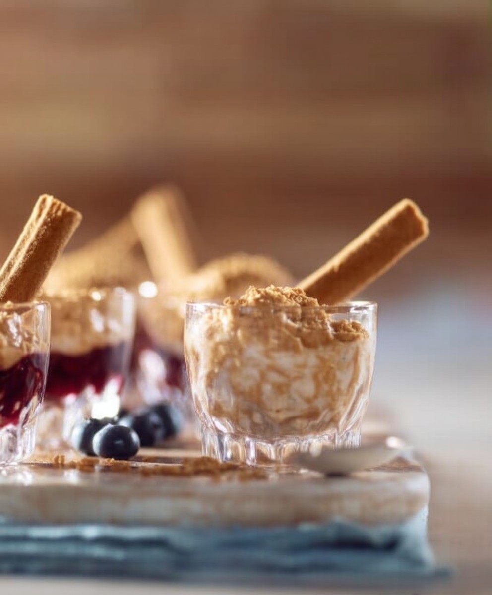 Verrine crémeuse cassis