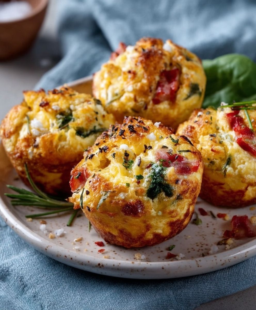 Muffins jambon romarin