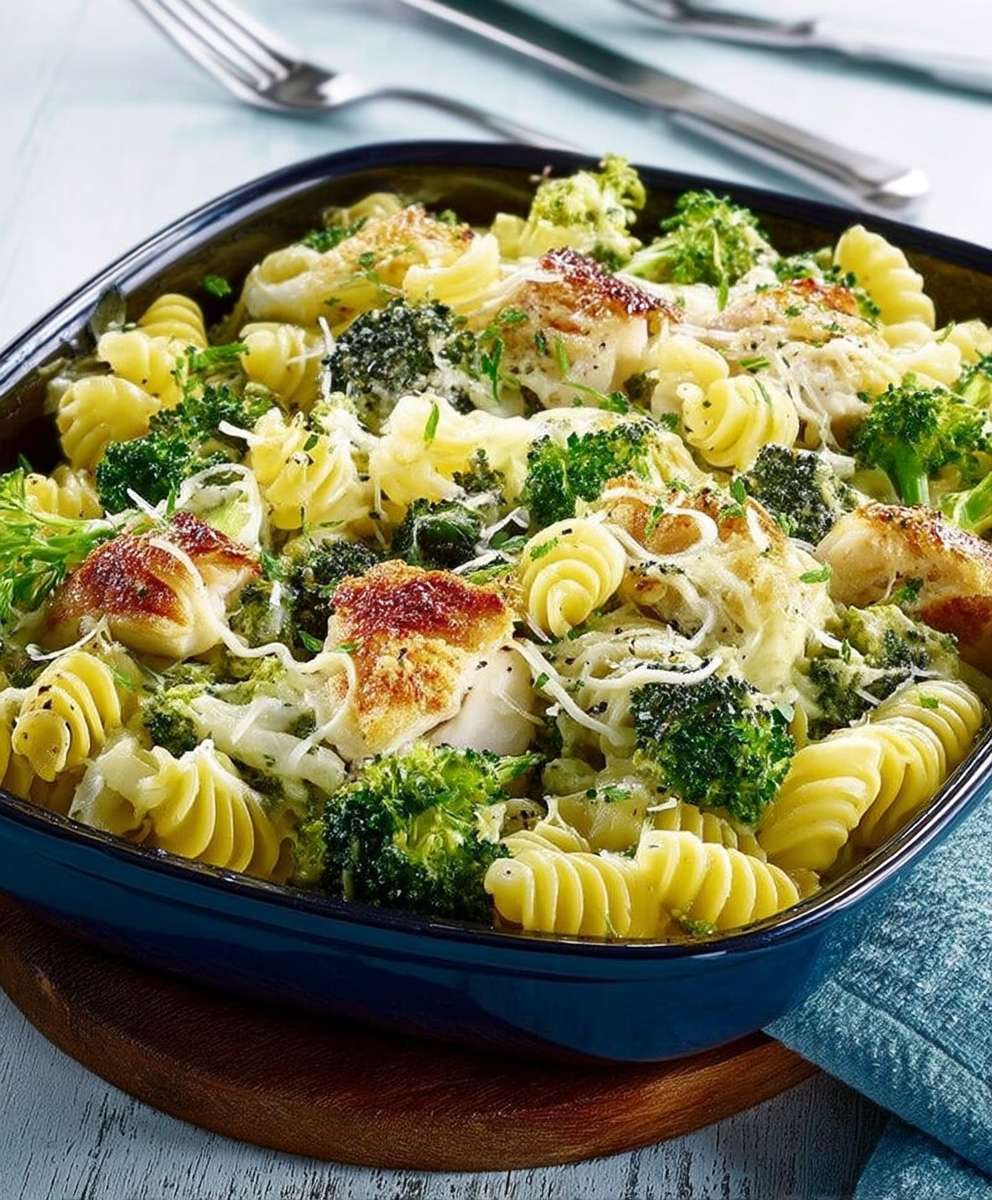 Gratin pates brocoli