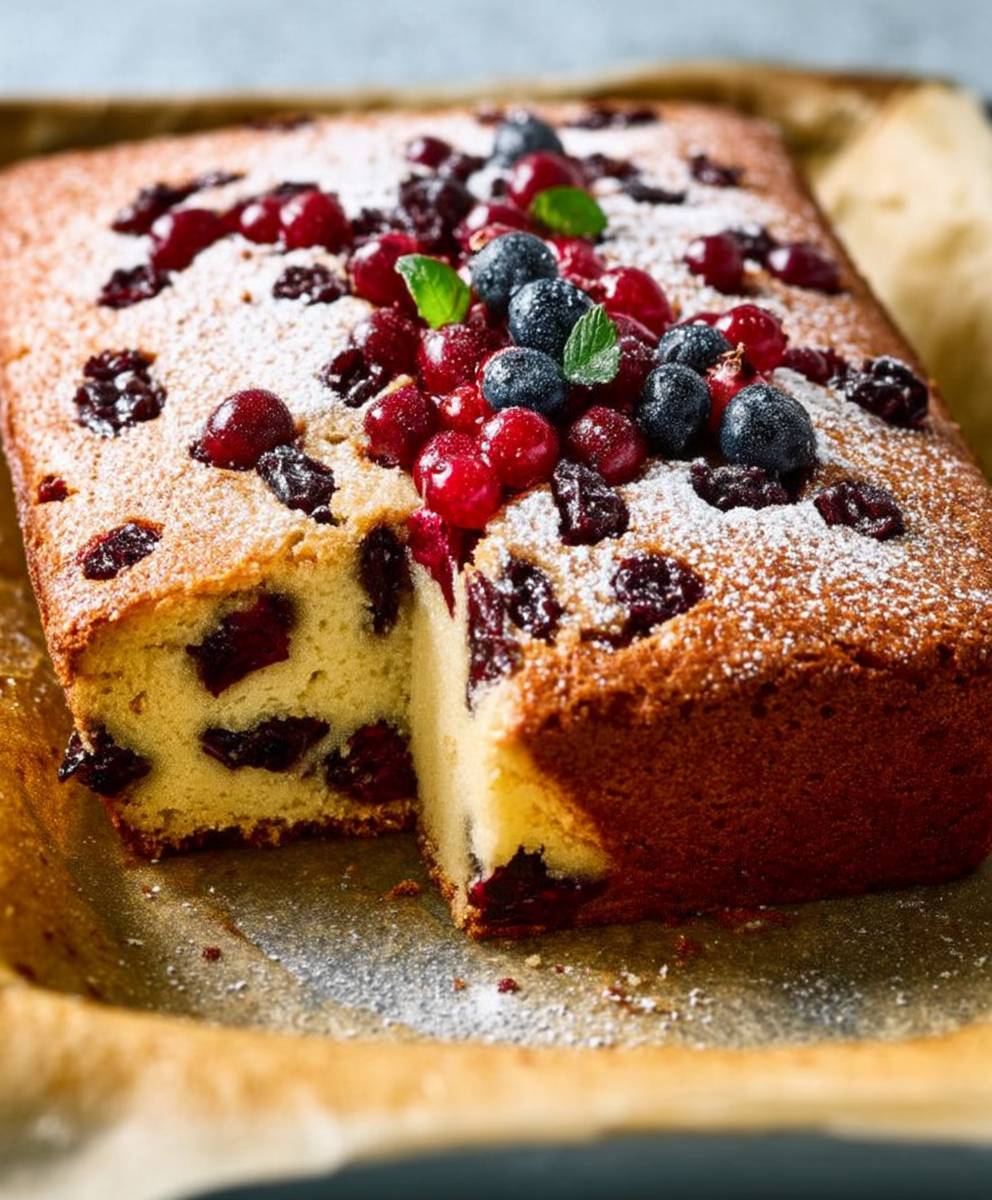 Gateau fruits rouges