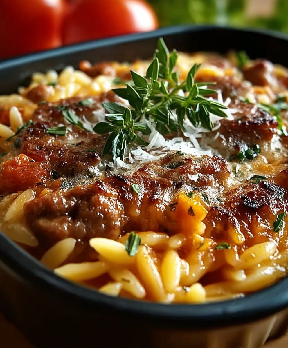 Orzo au boeuf haché