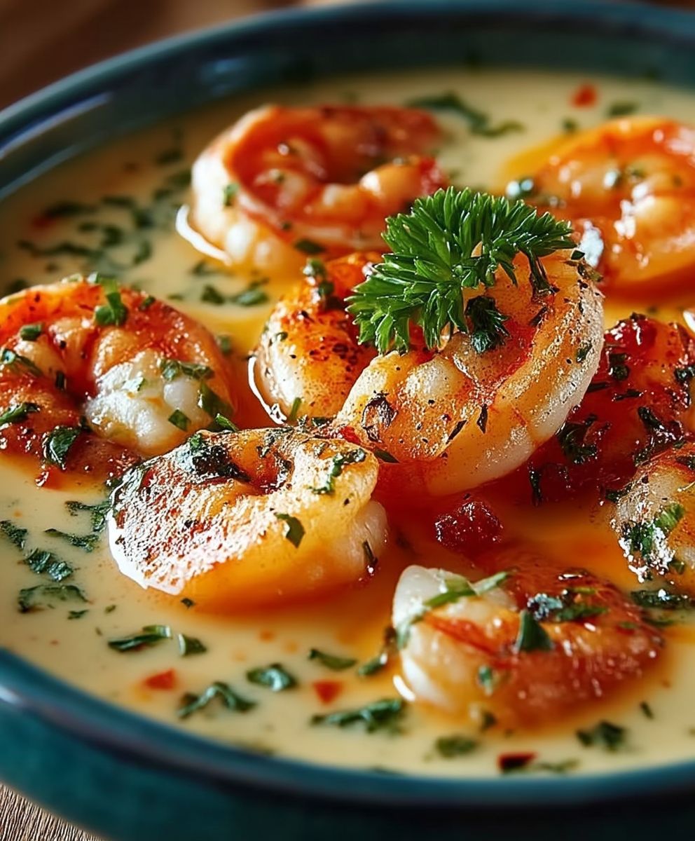 Soupe fruits de mer crevettes