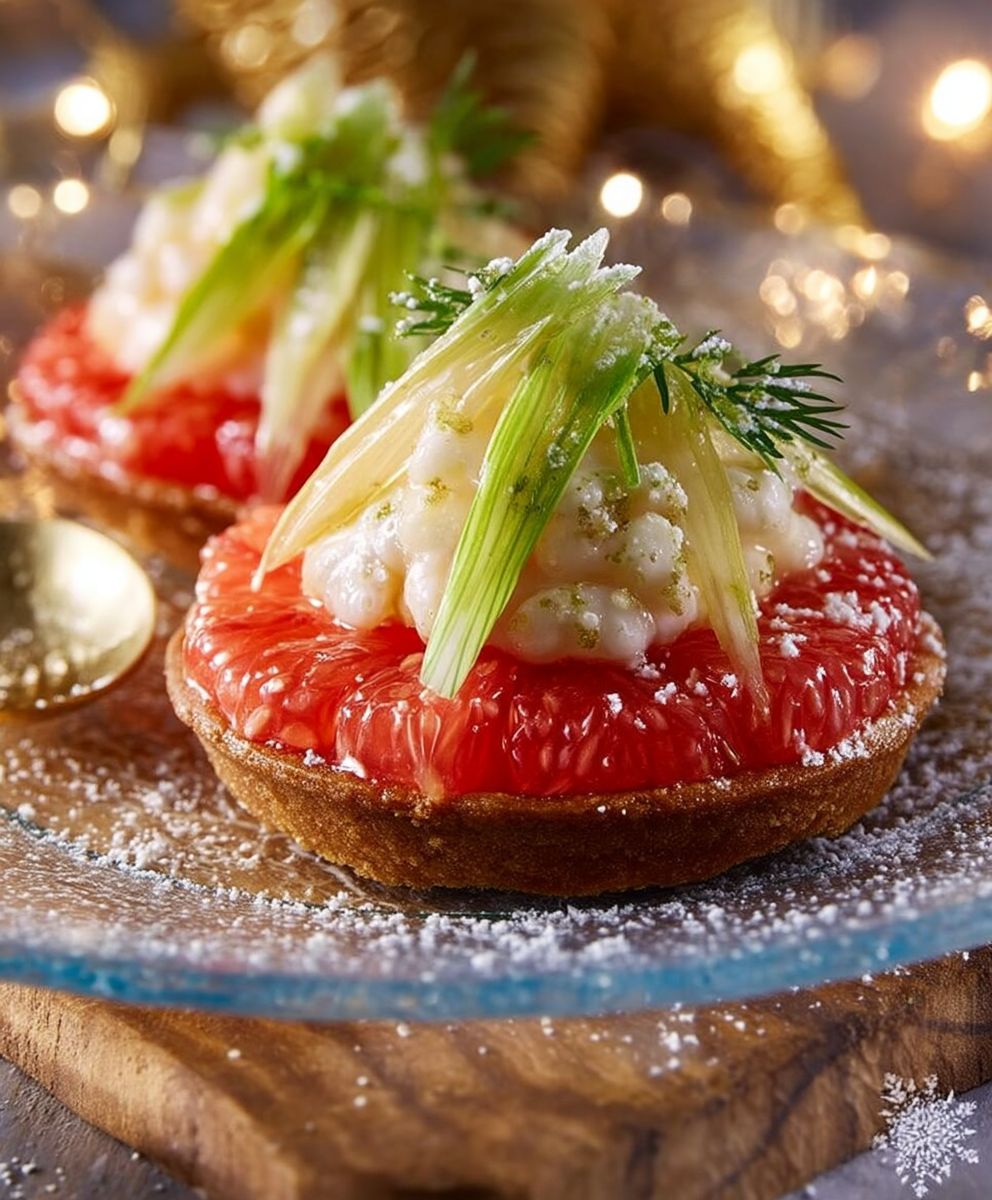 Tartelettes fenouil pamplemousse