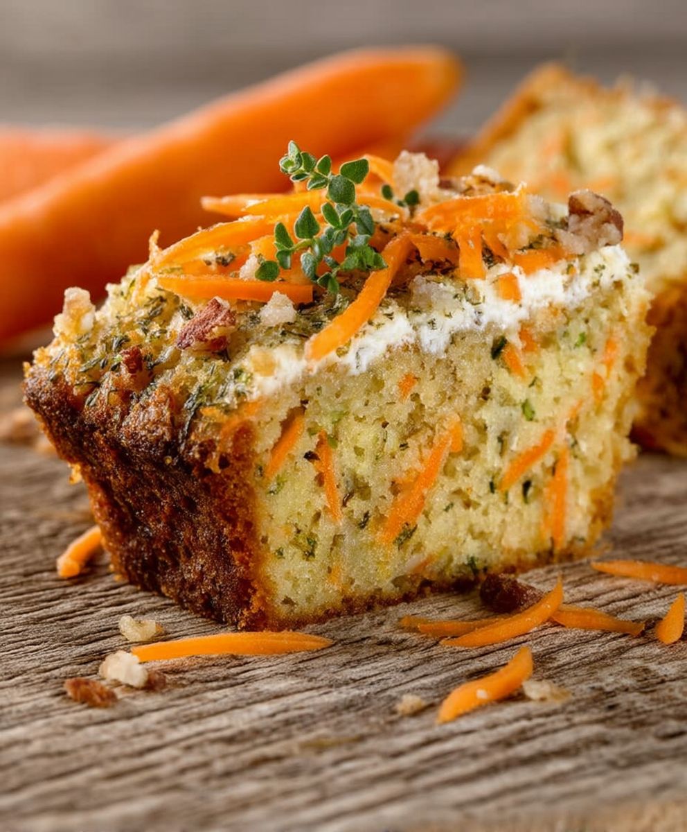 Cake salé carottes chèvre facile