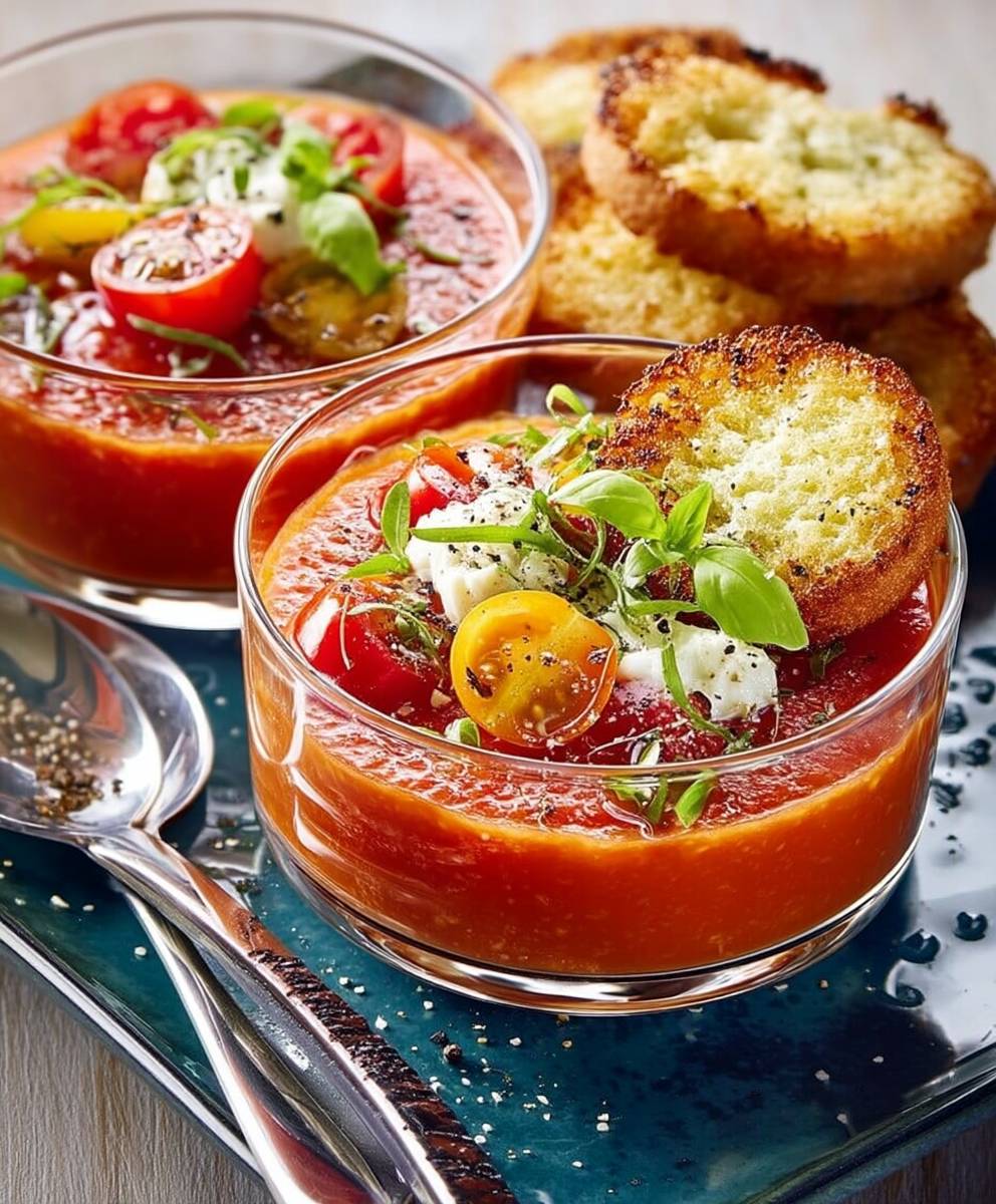 Soupe froide tomates