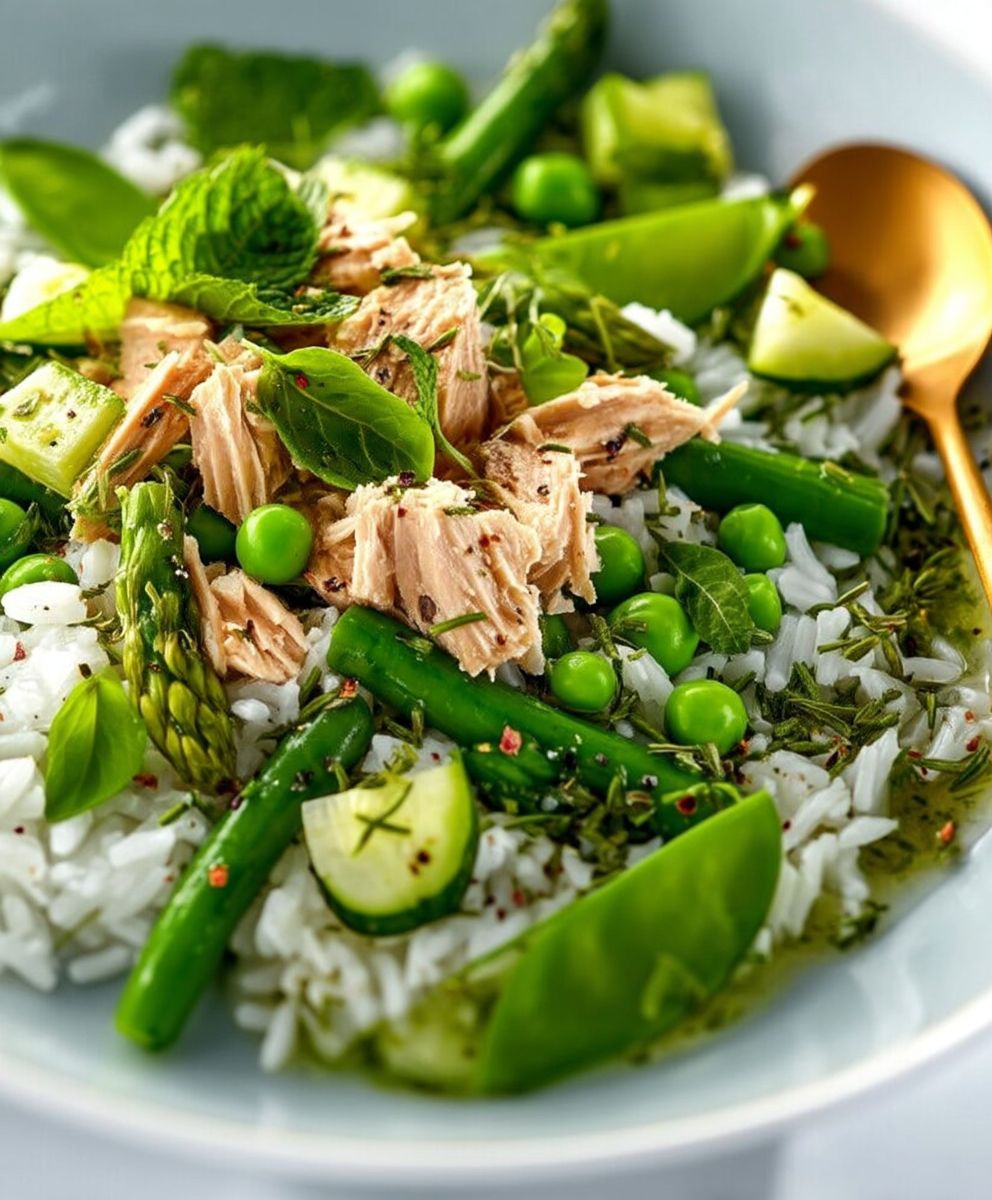 Riz au thon et légumes