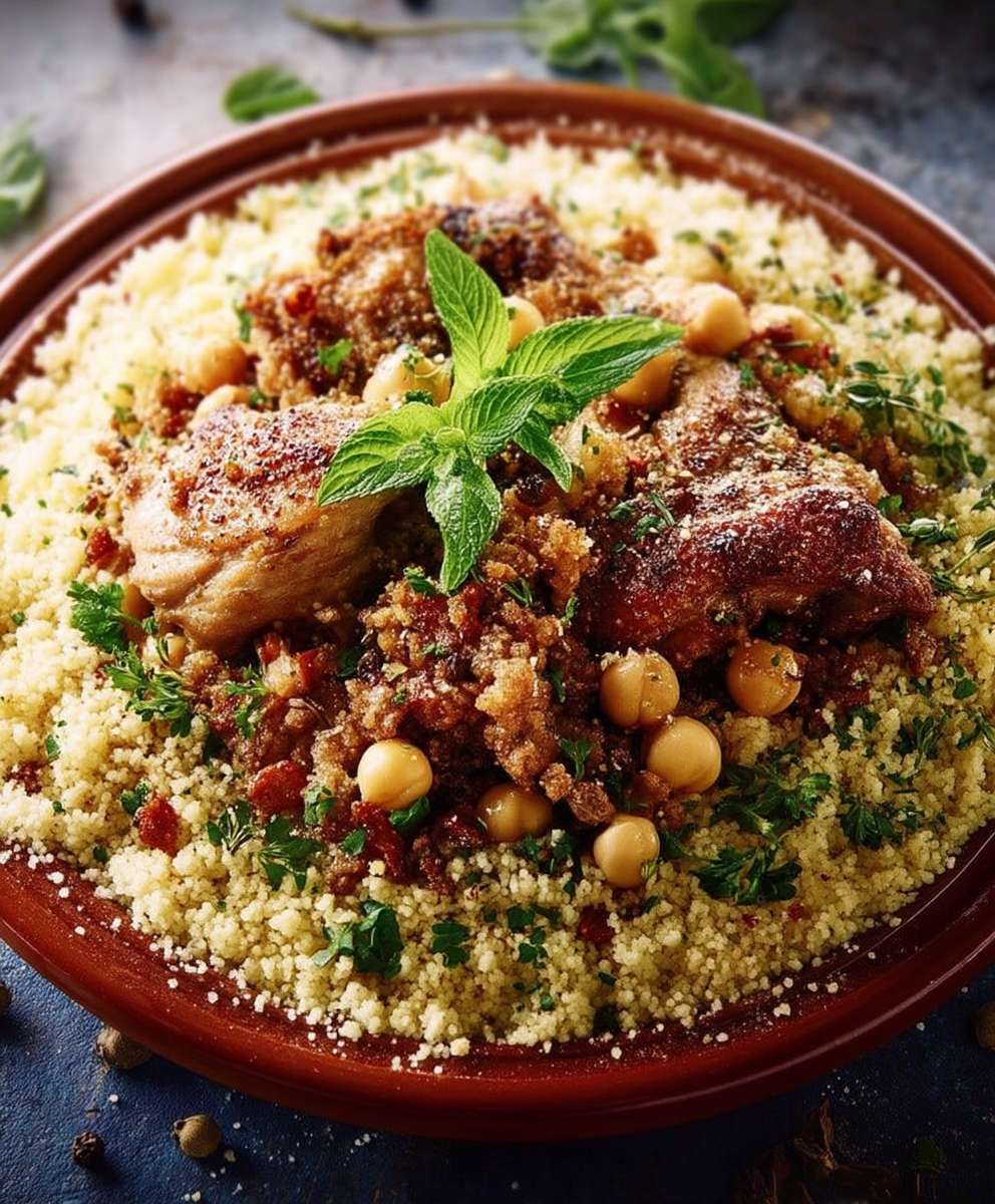Couscous viande hachée poulet
