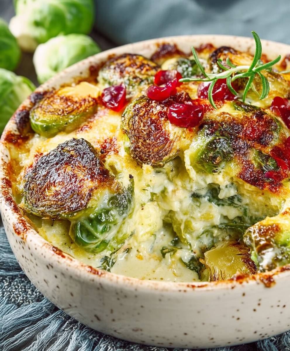 Gratin choux de Bruxelles
