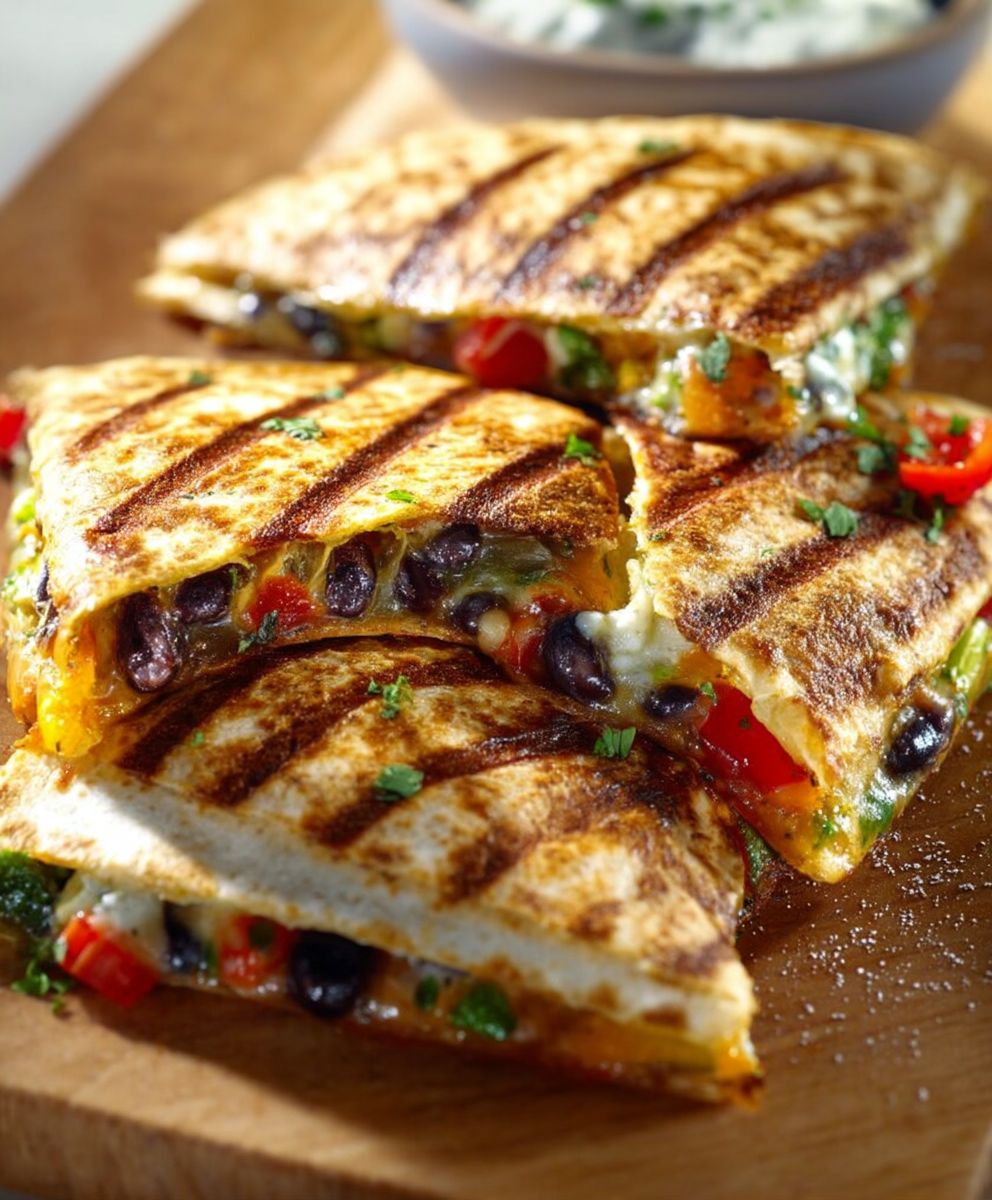 Quesadillas aux légumes faciles