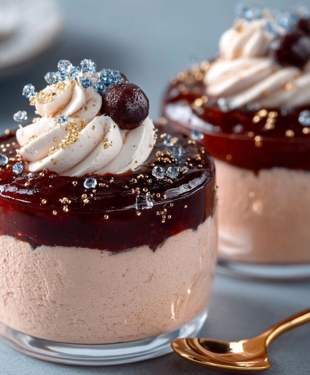 Coupe marron cassis chocolat