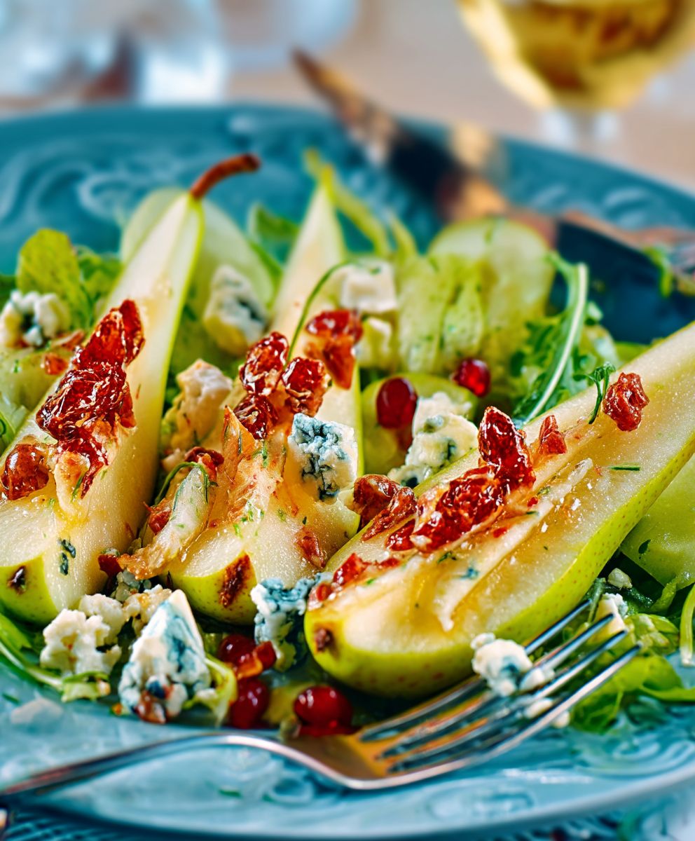 Salade poires bleu