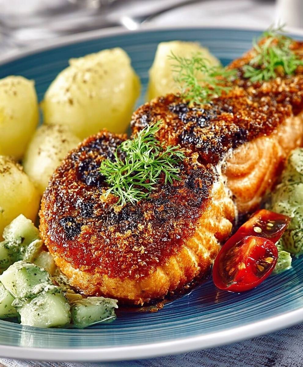 Saumon croustillant