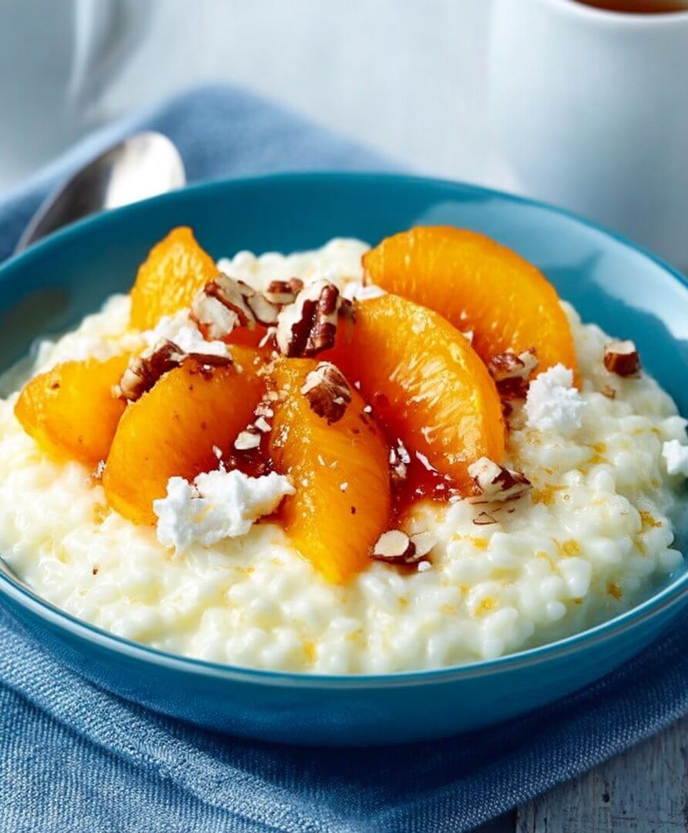Riz au lait orange