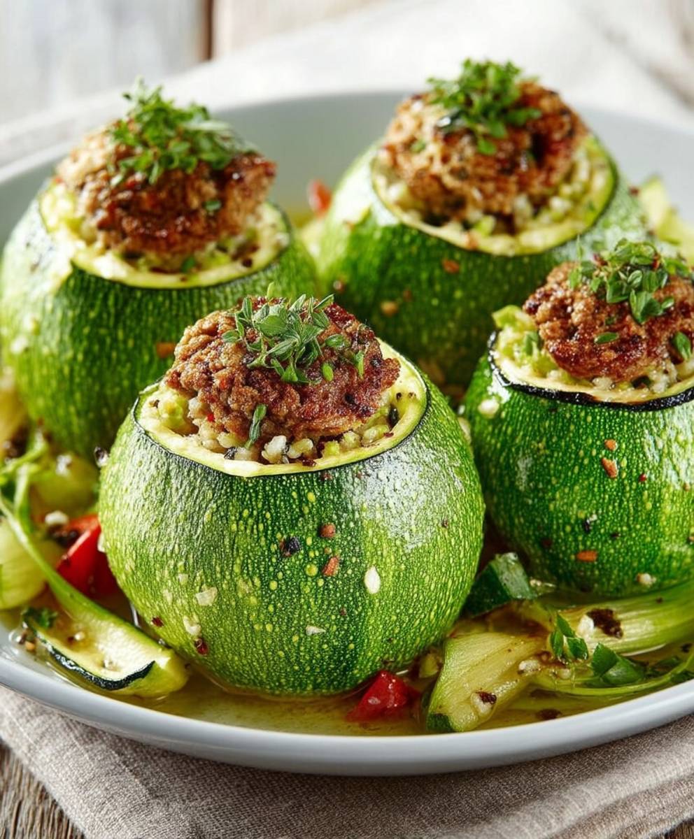 Courgettes farcies