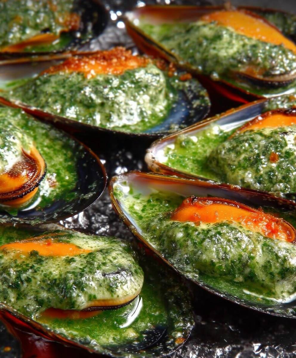 Moules farcies aux herbes