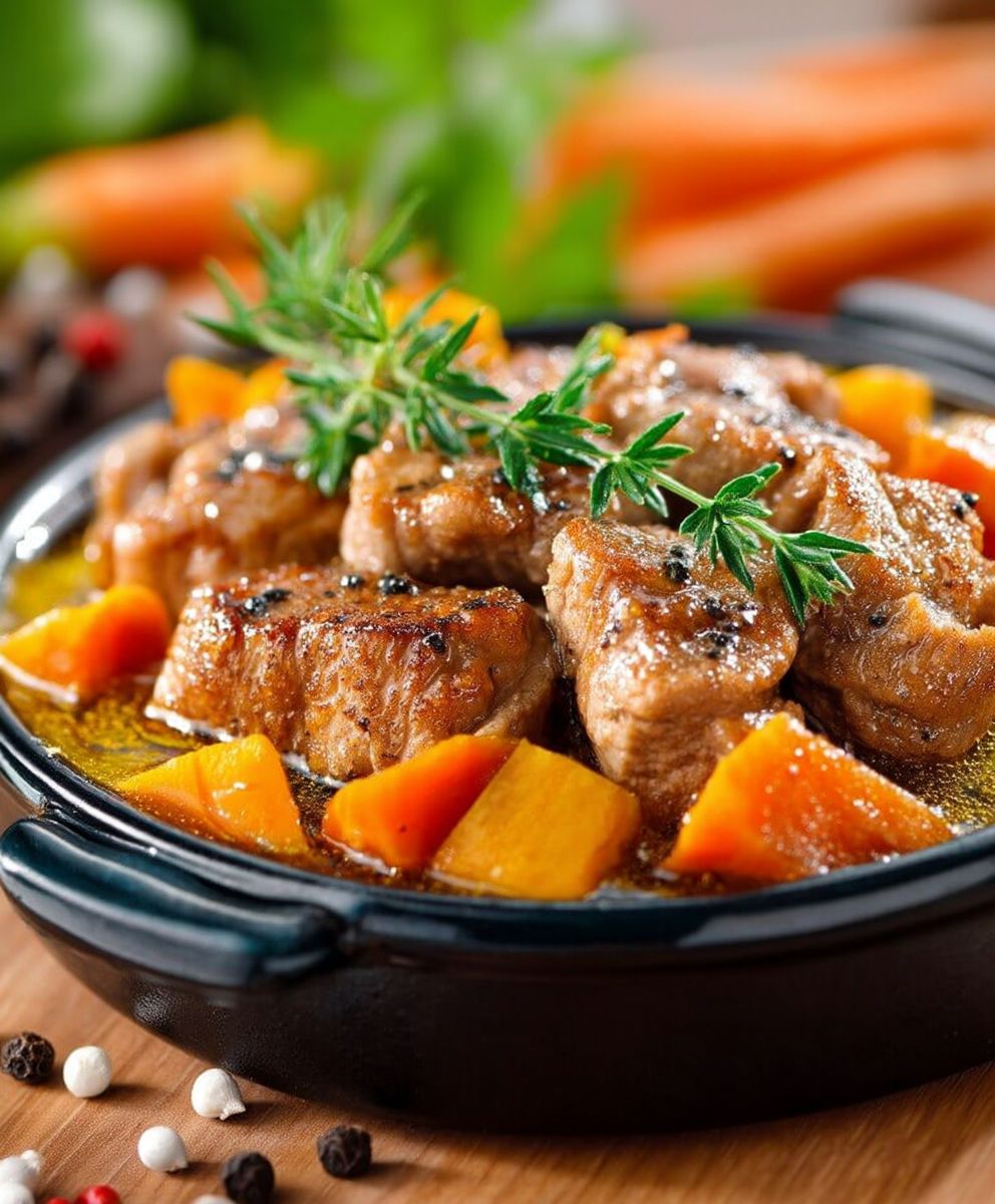 Veau carottes miel