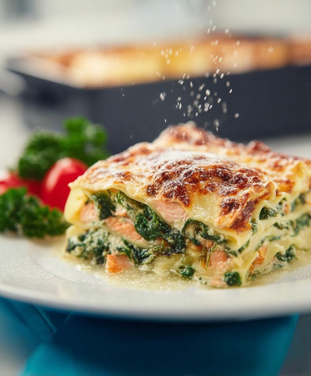 Lasagnes épinards saumon