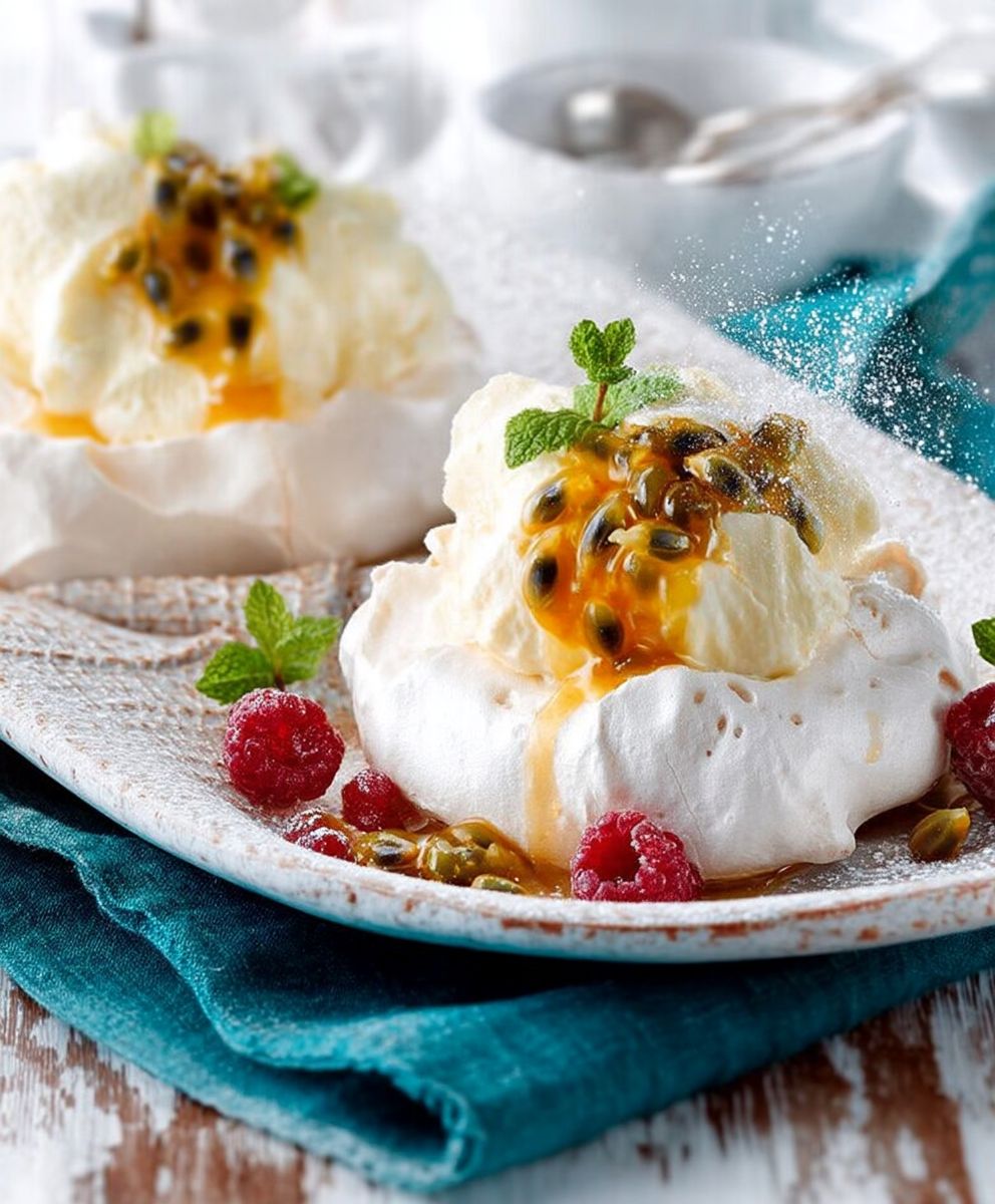 Pavlova passion fruit