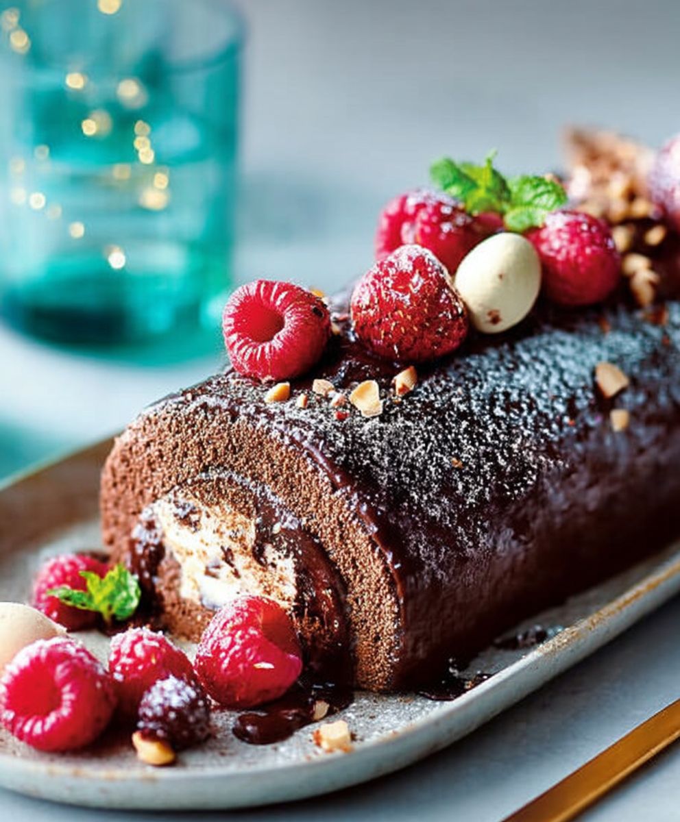 Buche choco noisettes