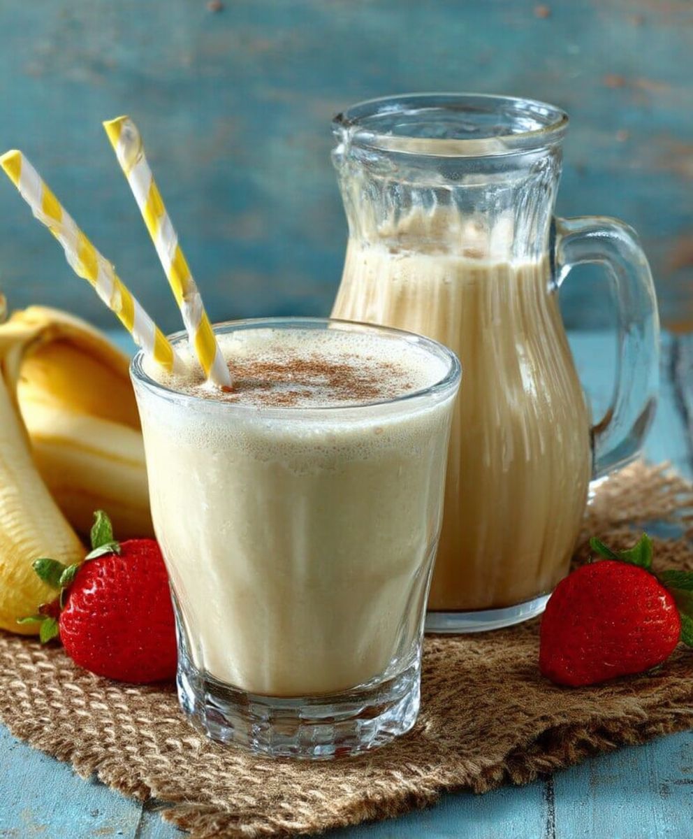 Milkshake banane miel