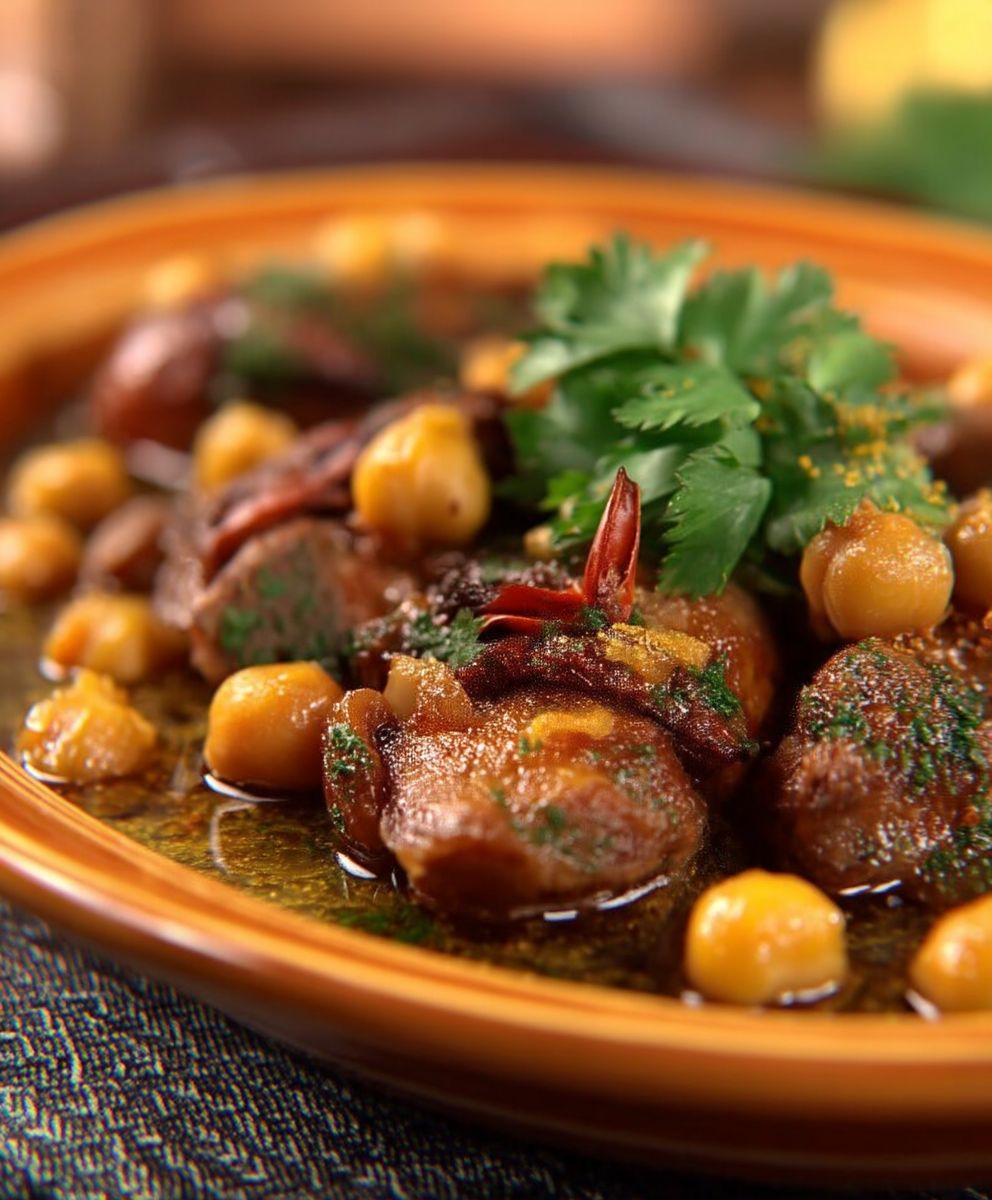 Tagine jarret pois chiches