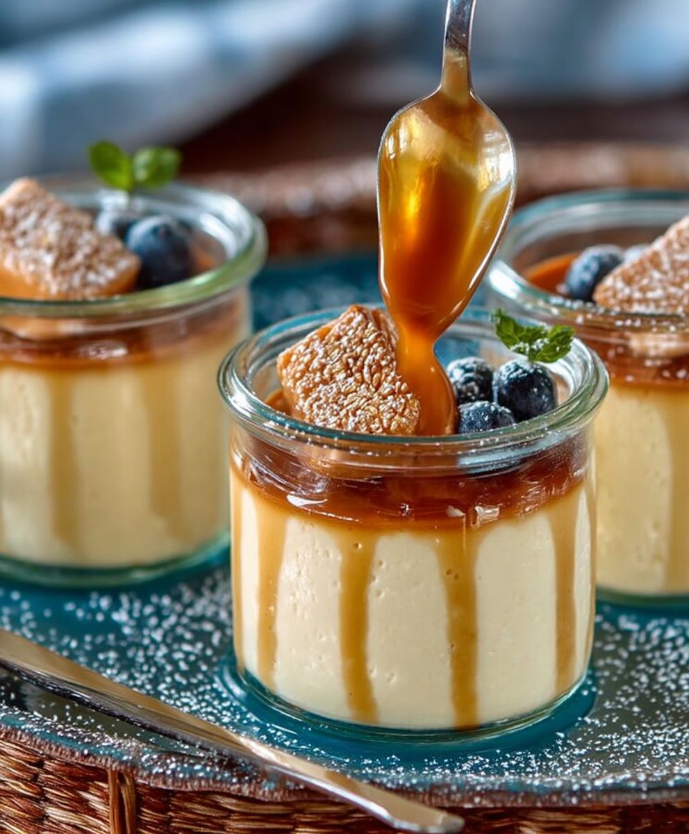 Mousses au caramel