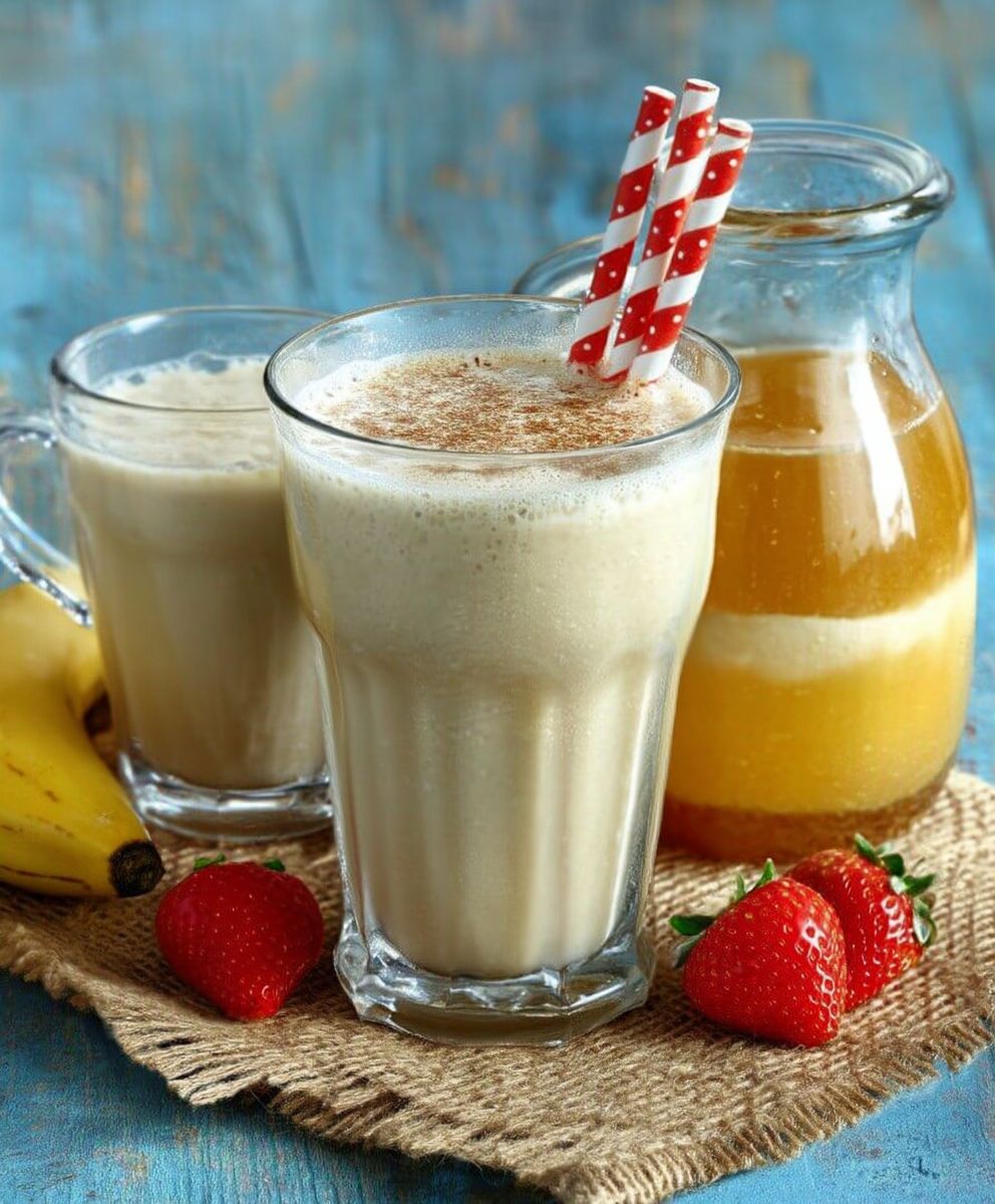 Milkshake banane miel