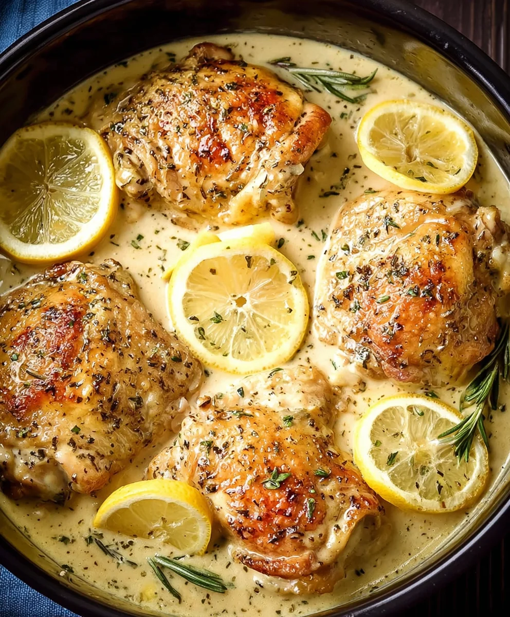 Recette : Cuisses de Poulet Crémeuses au Citron - Facile & Délicieux