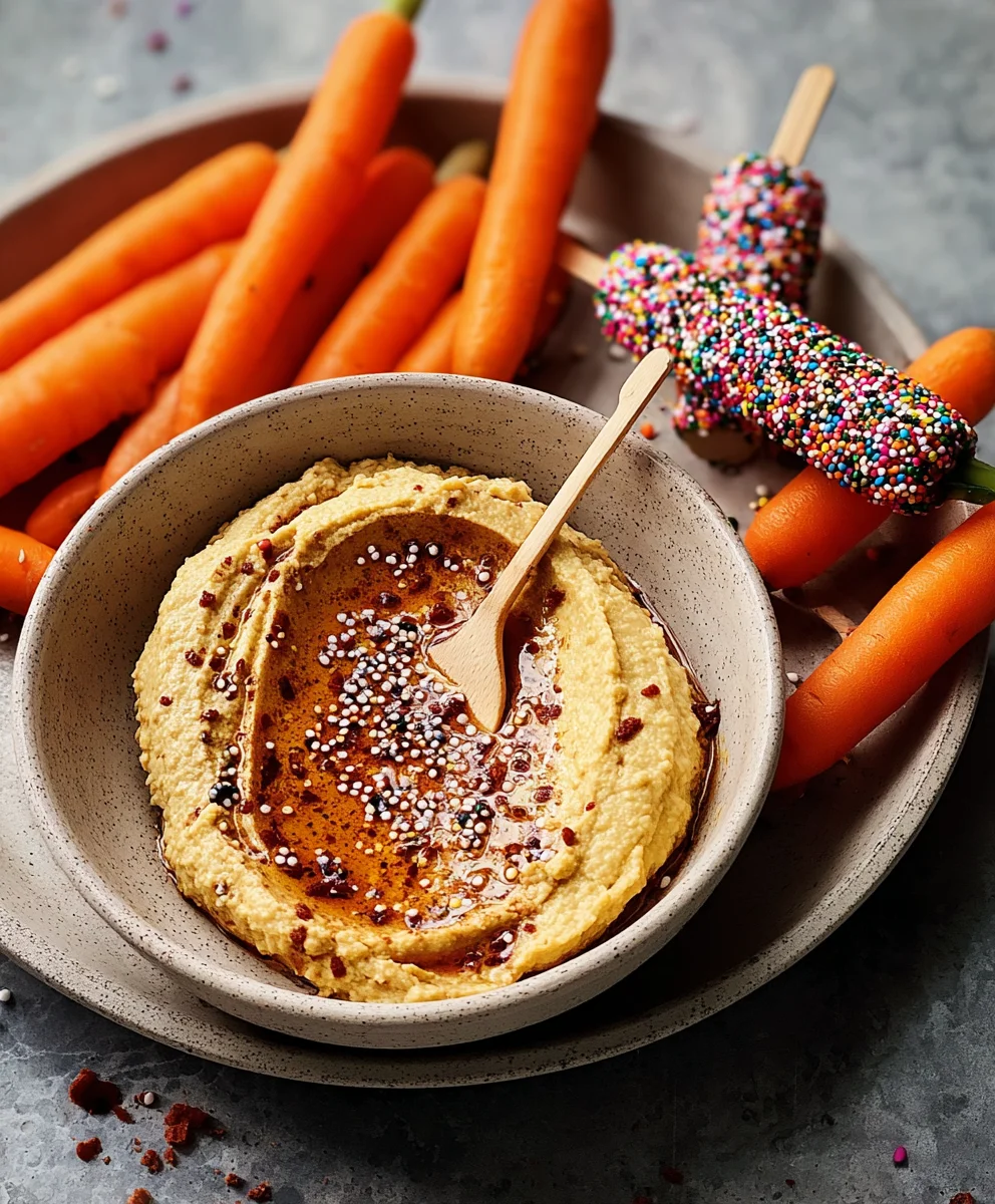 Boîte collation carotte houmous énergisante pour enfants