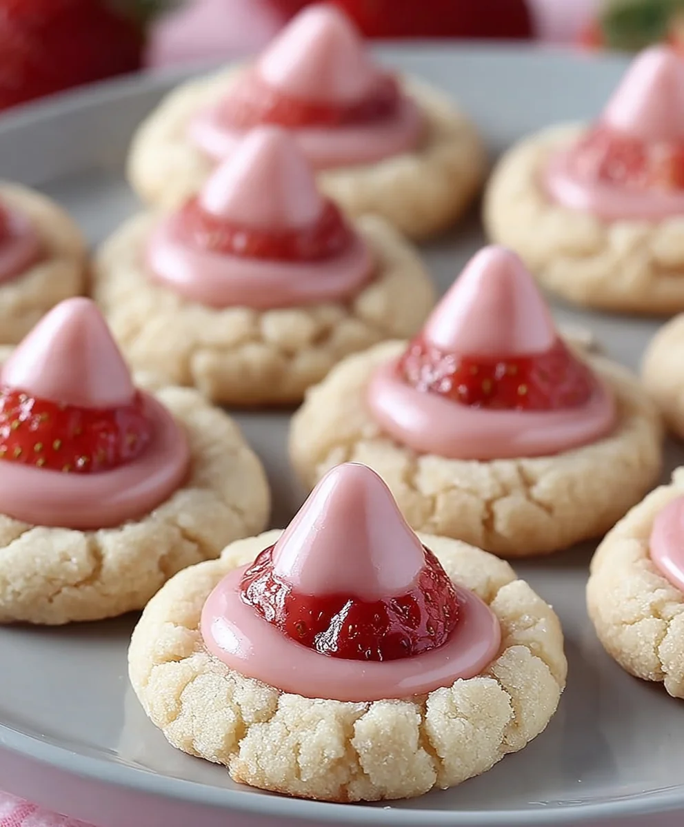Biscuits Fraise Kiss Saint-Valentin: Irrésistibles & sans alcool