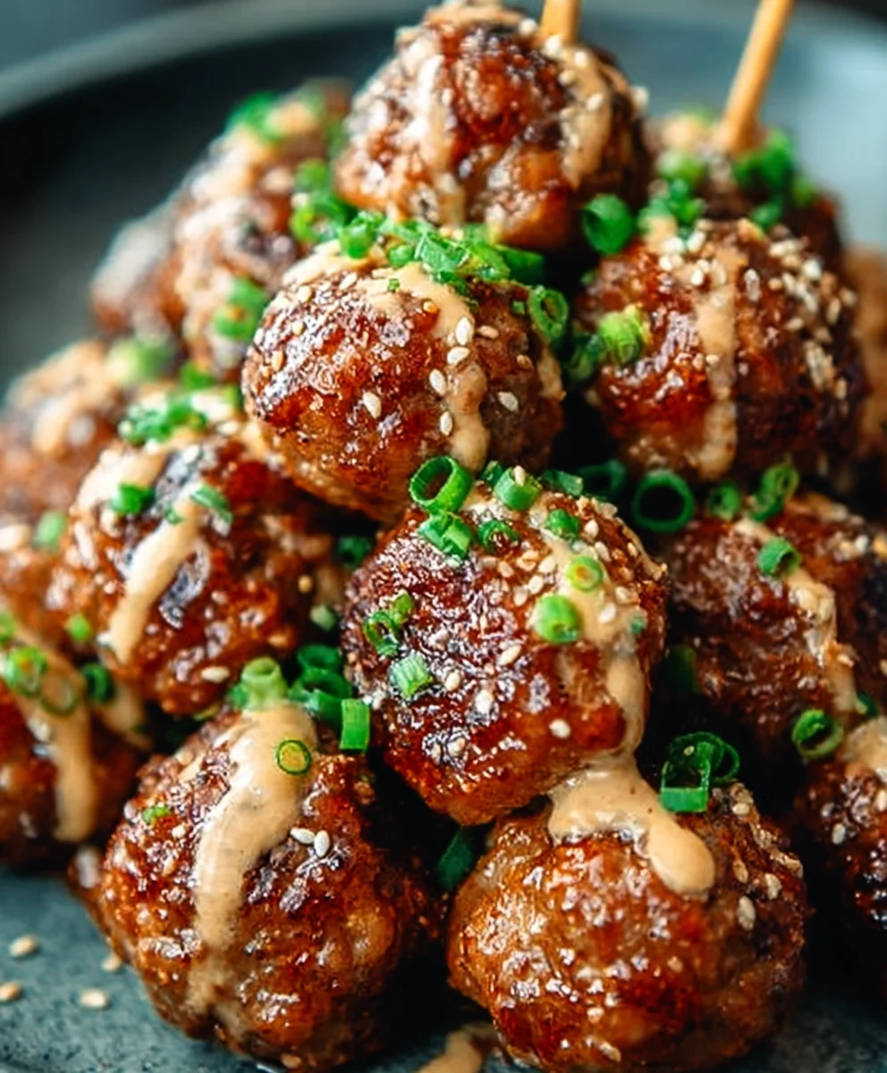 Boulettes Coréennes BBQ au Bœuf & Sauce Mayo Piquante