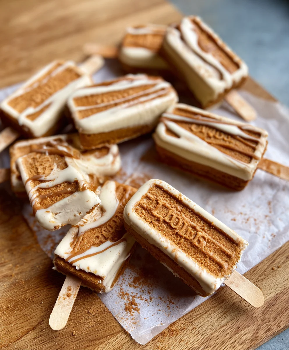 Barres Glacées Spéculoos : Sans Sorbetière, Facile !