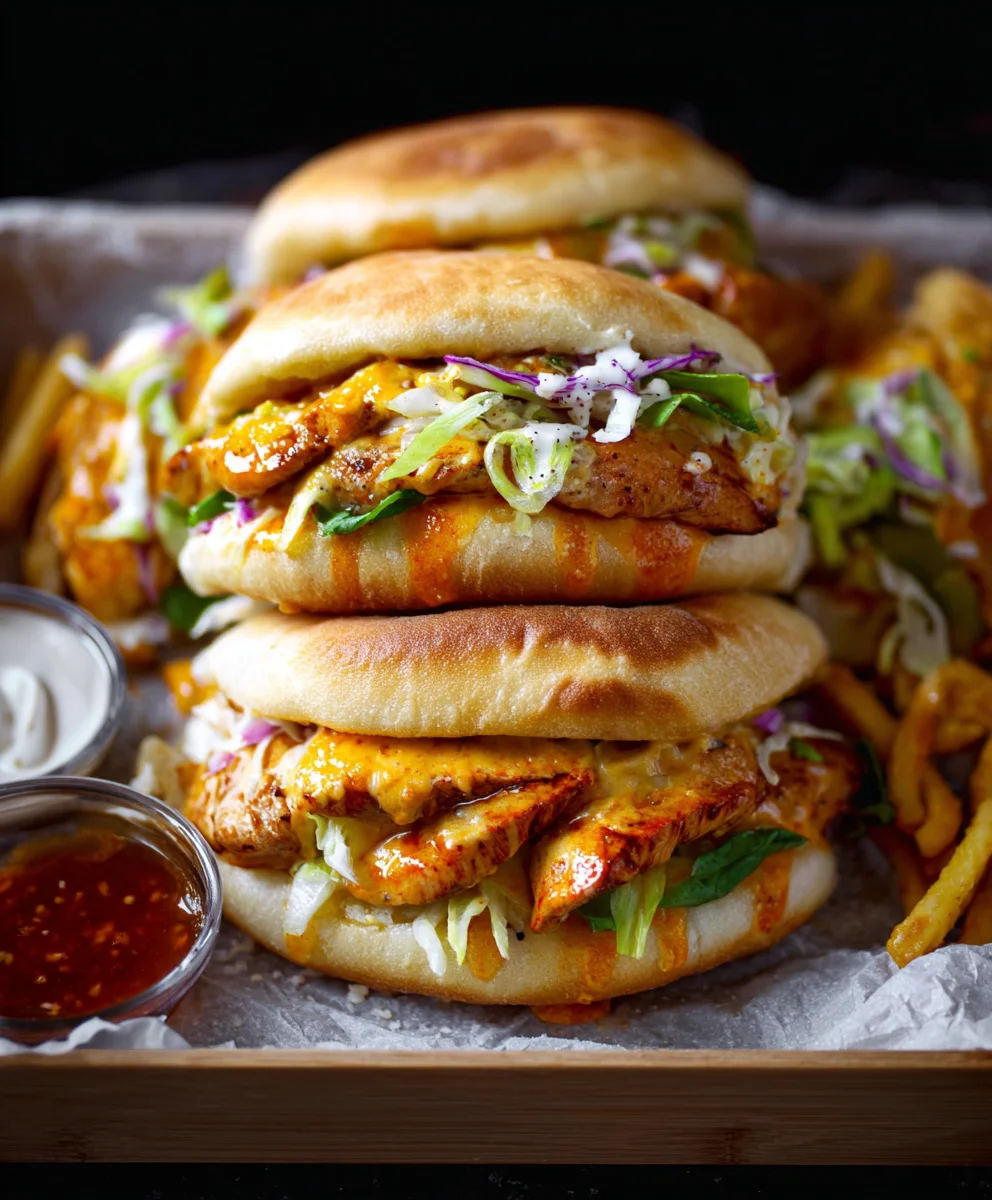 Buns au Poulet Dynamite Moelleux & Fromage Rapide