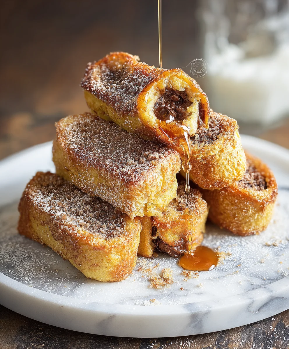 Roulés Pain Perdu : Recette facile et gourmande