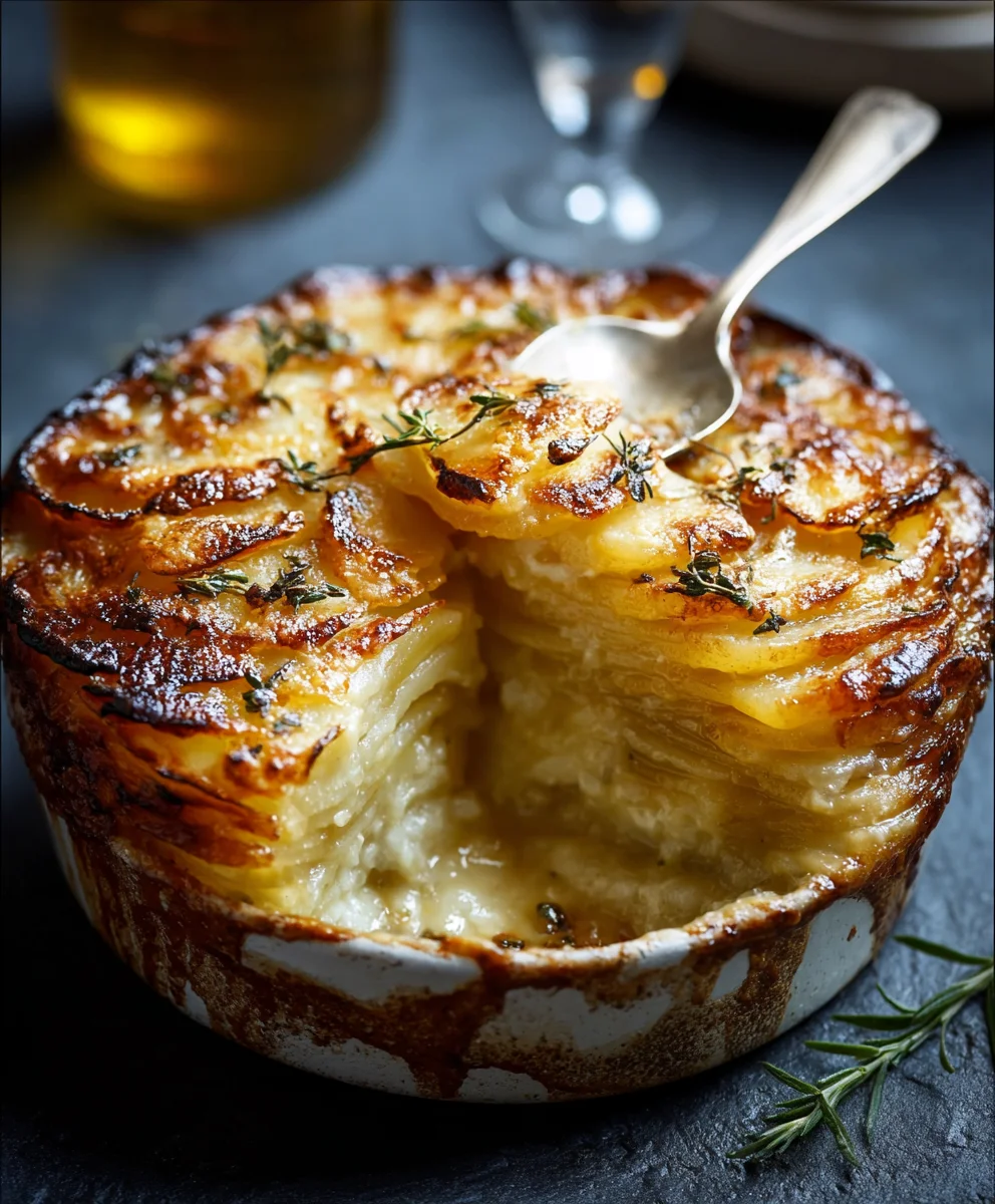 Gratin Pommes de Terre Croustillant et Fondant