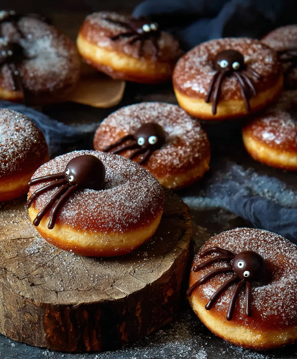 Donuts araignée d'Halloween : Recette facile et terrifiante