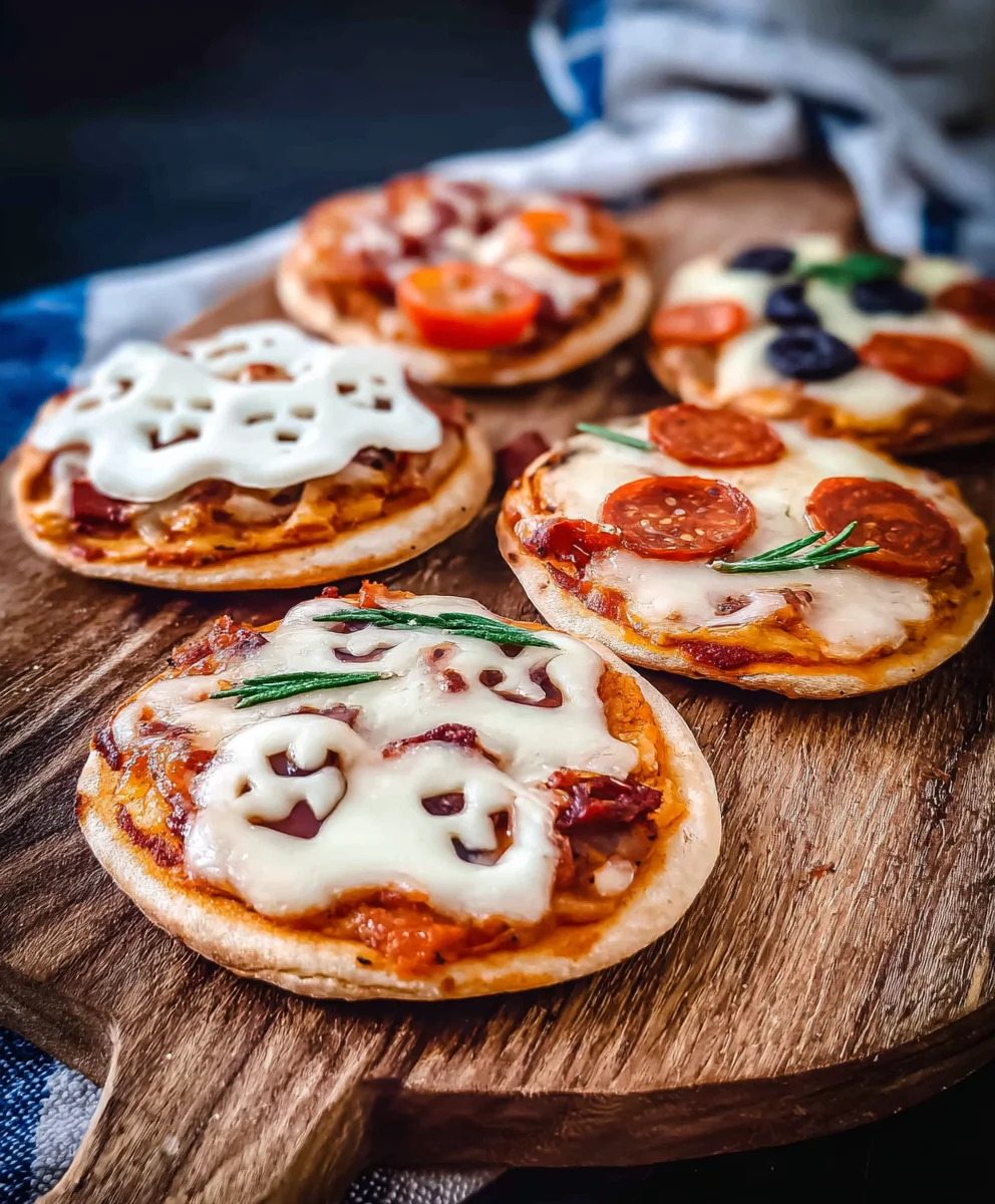 Mini Pizzas d'Halloween Faciles et Rapides