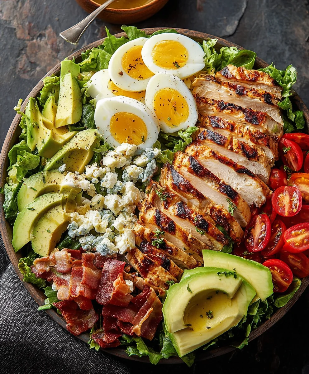 Salade Cobb Poulet Grillé sans alcool : Recette facile