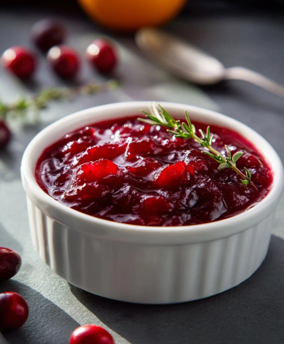 Sauce Canneberge Maison Facile Sans Alcool