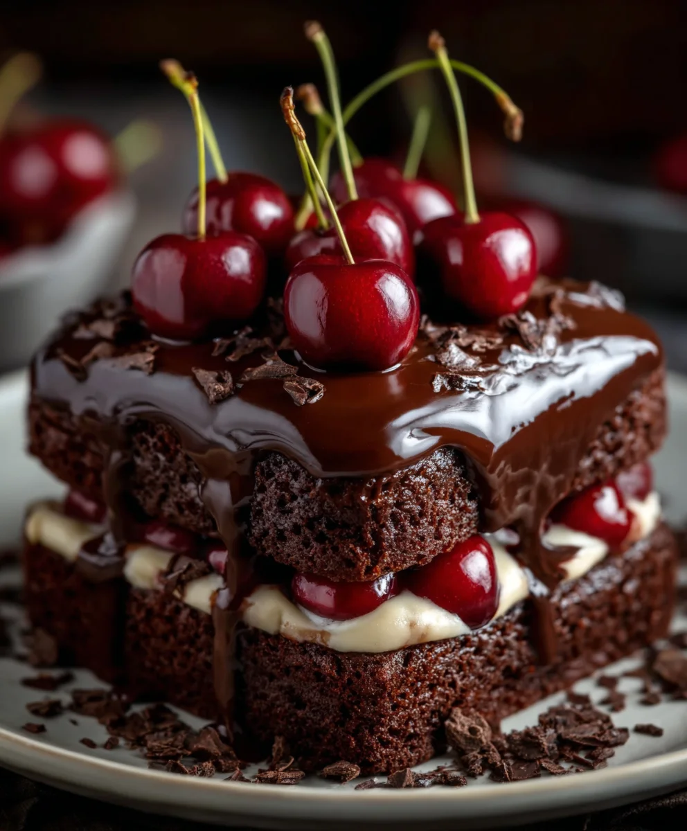 Gâteau Chocolat Cerise Décadent : Recette Facile