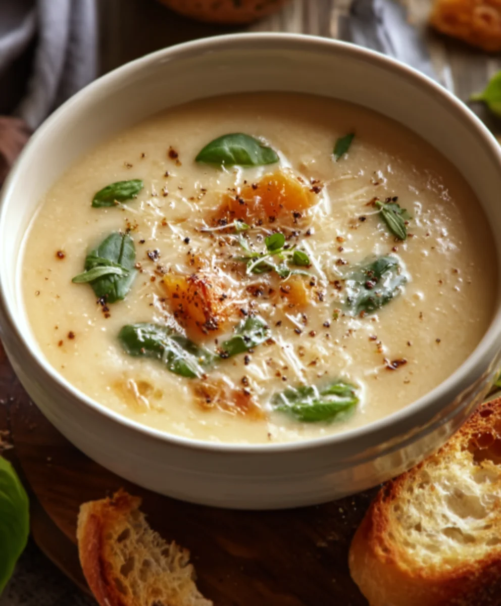 Soupe Crémeuse Parmesan Toscane Délicieuse