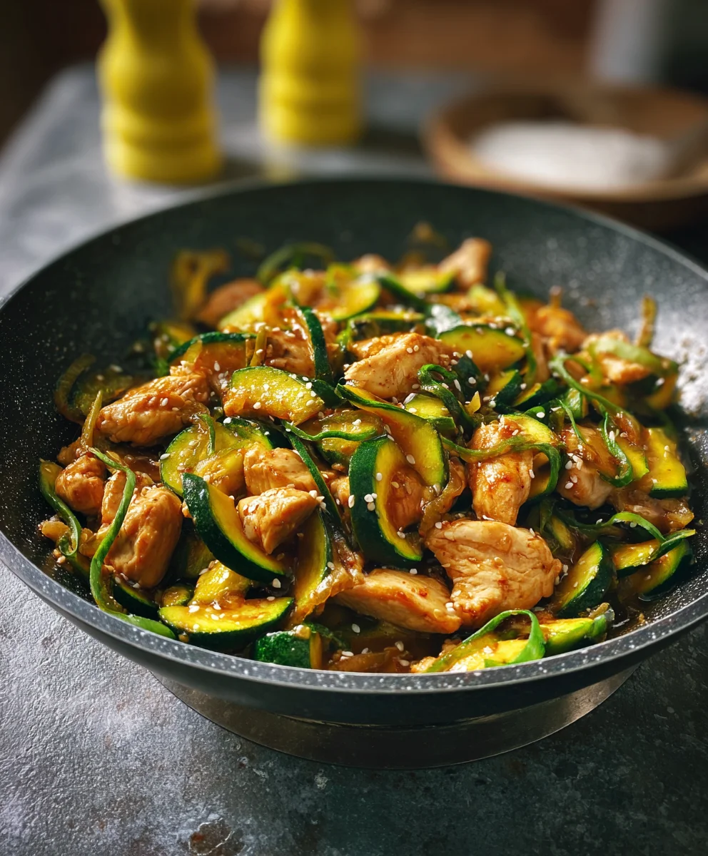 Poulet Courgette Soja : Savoureux et Rapide