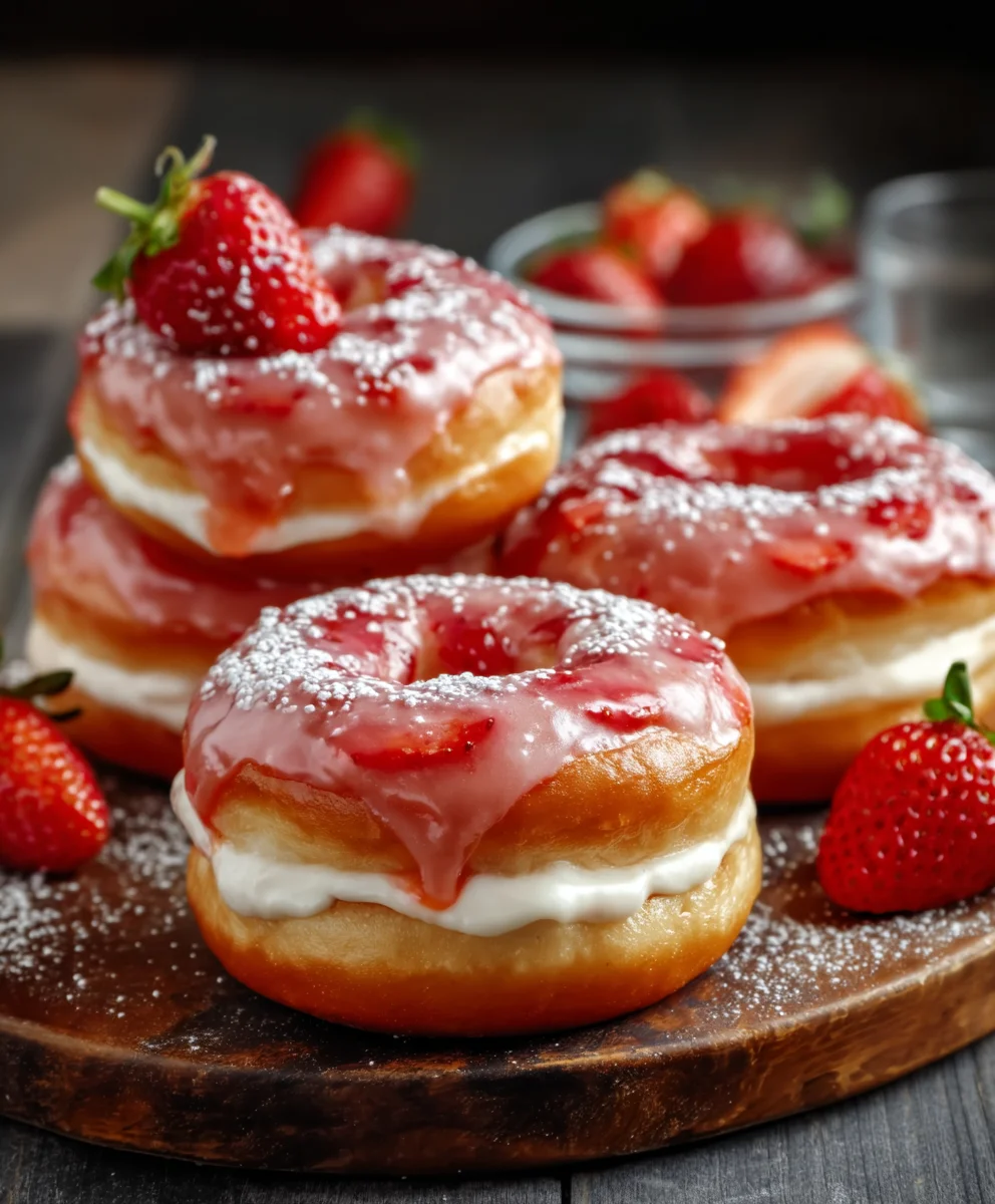 Donuts Cheesecake Fraise : Recette Facile