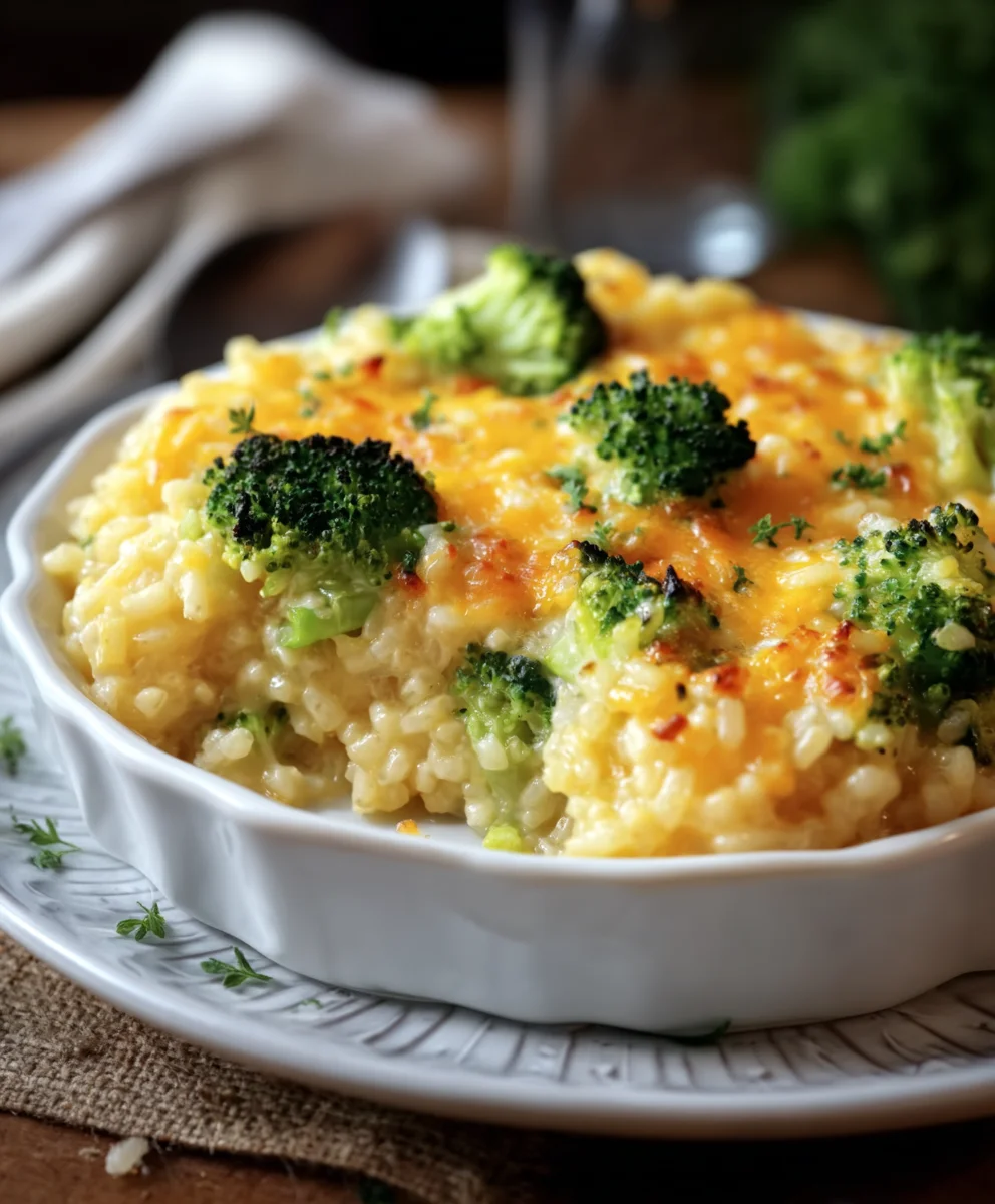 Casserole Riz Brocoli Cheddar Facile: Recette Rapide