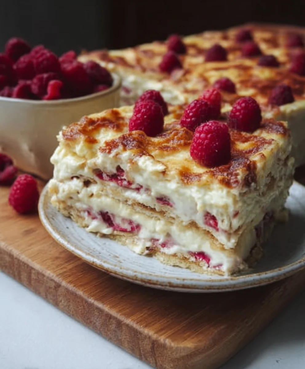 Lasagne Chocolat Blanc Framboise Gourmande & Facile